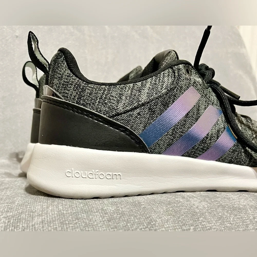 Adidas Women’s Cloudfoam Qt Racer 2.0 Black and Gray Running Shoes Size‎ 7.5